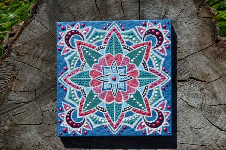Mandala blau