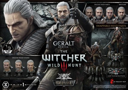 Witcher 3 Wild Hunt Statue 1/3 Geralt von Riva Deluxe Version 88 cm 14