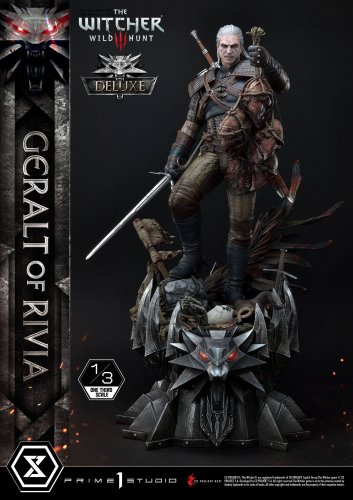 Witcher 3 Wild Hunt Statue 1/3 Geralt von Riva Deluxe Version 88 cm