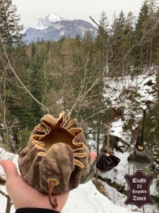 Einfacher Lederbeutel