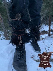 Ziegenfell Fußgamaschen