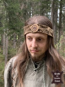 Diverse Stirnbänder aus Wildleder oder Hirschfell mit Seiten Symbolik 8