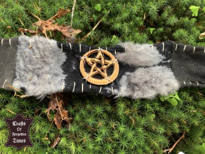 Einfache Leder/Fell Stirnbänder