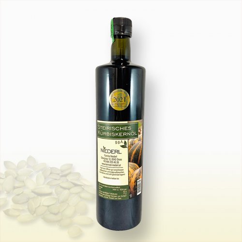 100% reines Steirisches Kürbiskernöl 1000 ml