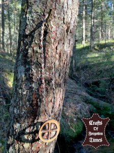 Sonnen Kreuz/Rad Halskette