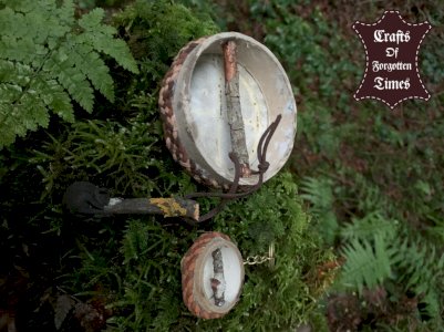 Mini Schamanische Trommel Schlüsselanhänger und Deko.