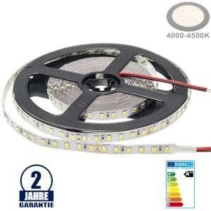 120SMD/M 9,6W 24V LED STREIFEN NEUTRALWEIß 5m Roller