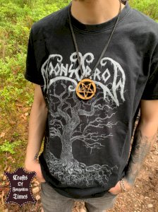 Pentagram aus Astscheibe 6