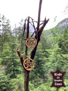Pentagram aus Astscheibe 4