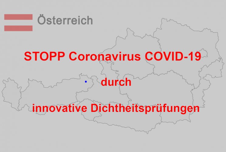 Coronavirus COVID-19 Dichtheitsprüfungen für Quarantänestationen & Methode zur Auffindung von Leckagen