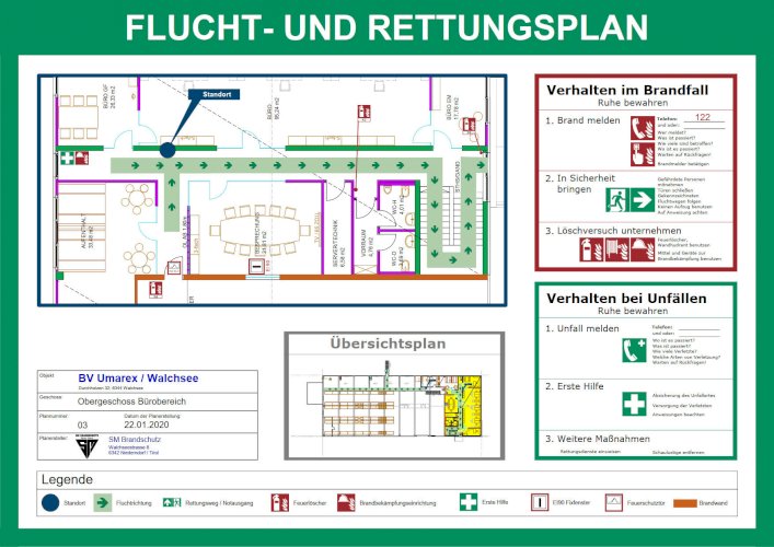Erstellen von Flucht- und Rettungsplänen