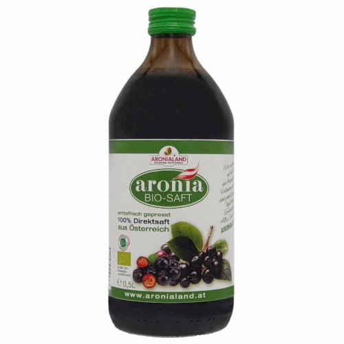 Aronia Bio Saft 100% aus Österreich 