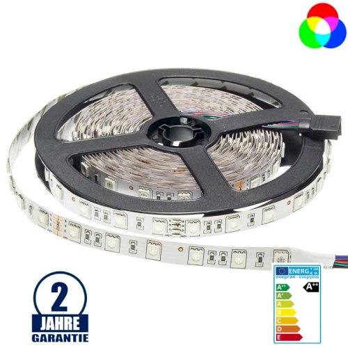 60SMD/M 14,4W/M 24V LED STREIFEN RGB 5M ROLLE