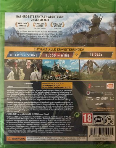 The Witcher 3: Wild Hunt (Game of the Year) (Xbox One)