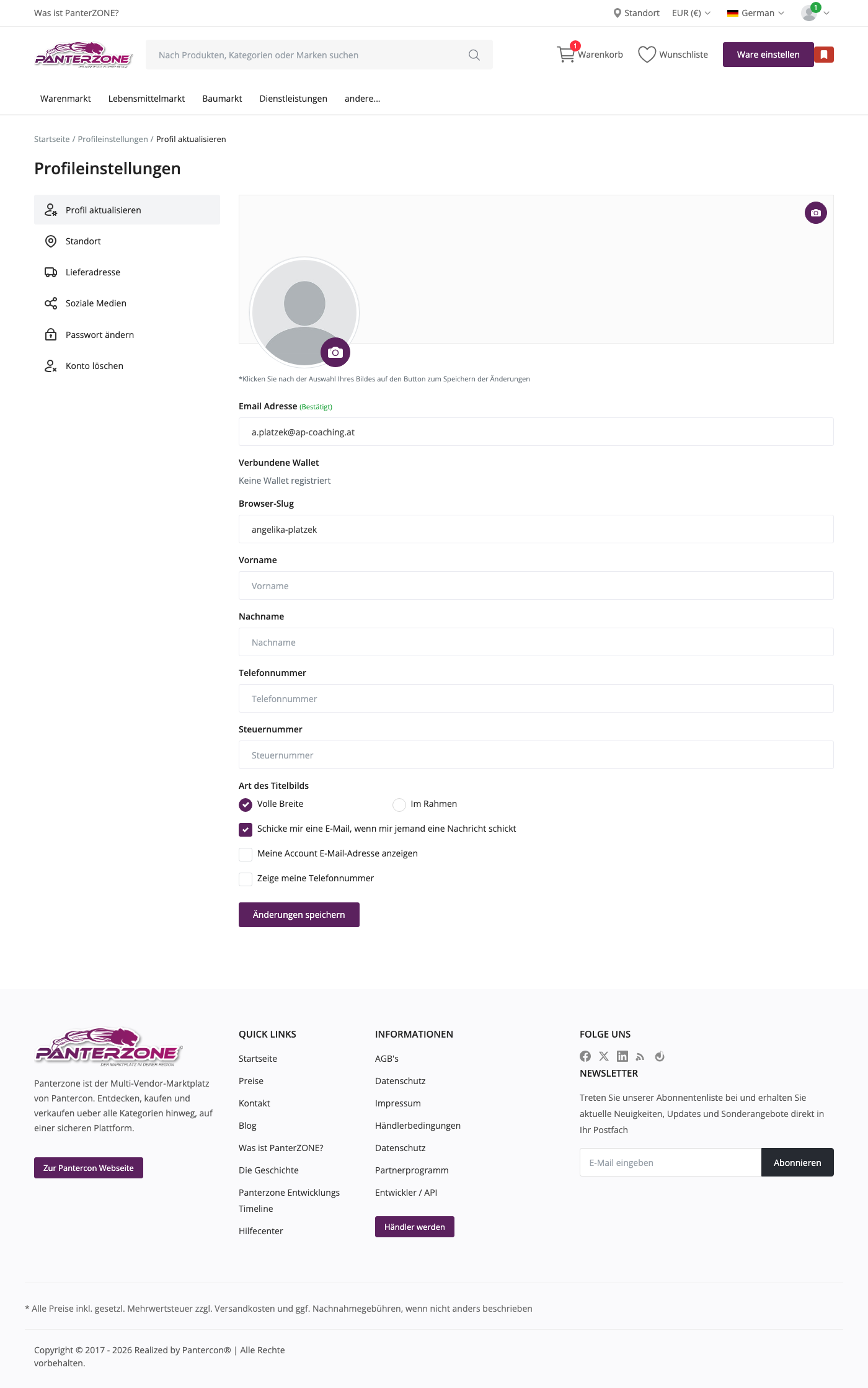 Profil-Einstellungen